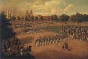 Otto Boetticher Seventh Regiment on Review oil painting on canvas